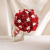 Dazzling Red Rose & Stephanotis Scented Bridal Bouquet